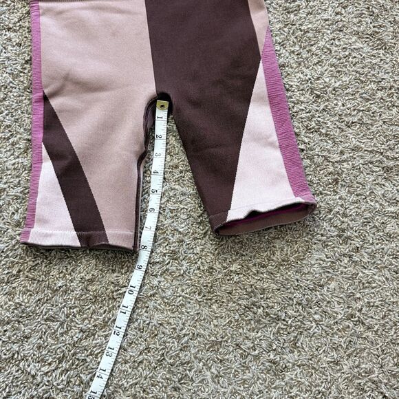Nike Brown & Purple Colorblock Biking Skorts - Picture 4 of 6